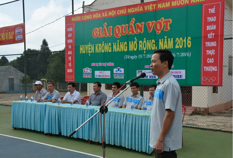 Giải quần vợt huyện Krông Năng năm 2016